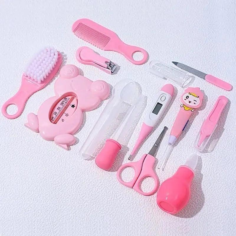 Kit de Cuidados com a Higiene Infantil - Cabelo, Unhas, Termômetro, Escova, Trensadora e Tesoura Zaya