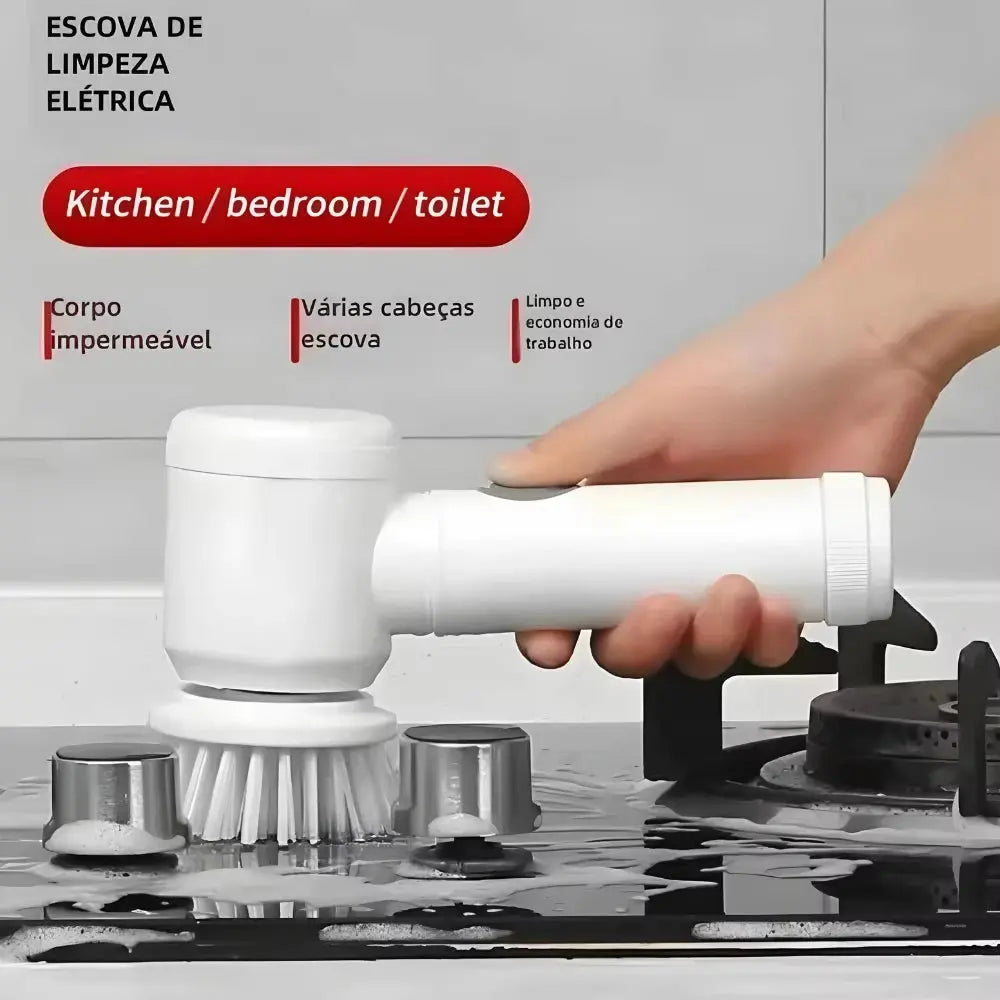 Chega de Sofrer na Faxina – Escova 5 em 1 que Deixa Tudo Brilhando sem Esforço vivariso