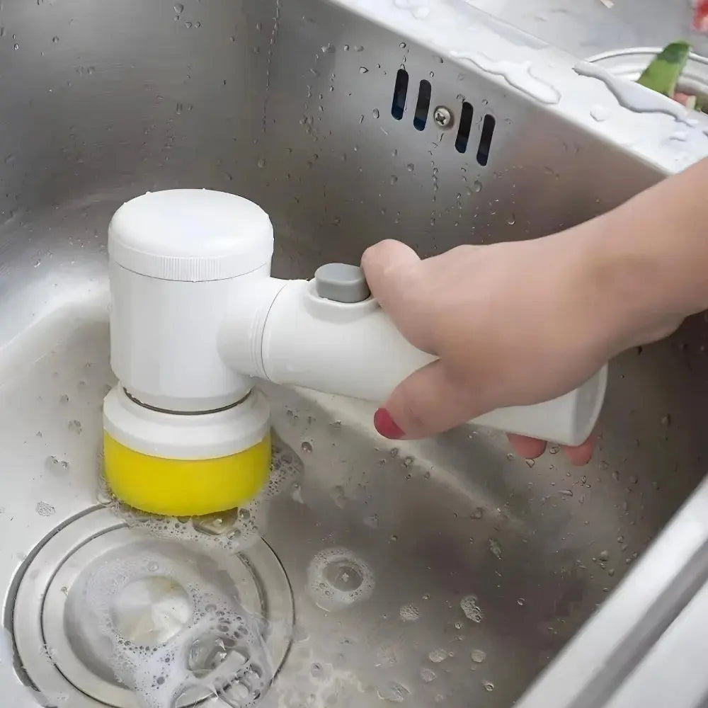 Chega de Sofrer na Faxina – Escova 5 em 1 que Deixa Tudo Brilhando sem Esforço - Vivariso