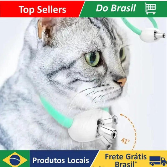 Brinquedos Automáticos para Gato - Wearable com Luzes LED e Colarinho Inteligente Zaya