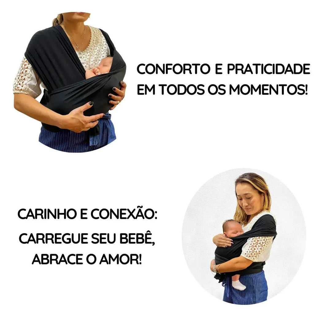 Baby Sling Ergonomico Ajustável Até 20kg - Resistente e Respirável para Maternidade - Vivariso