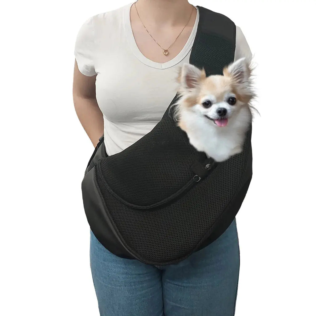 Bolsa de Transporte para Pet Pequena - Soft Backpack Negro, Até 8 kg para Viagens Zaya