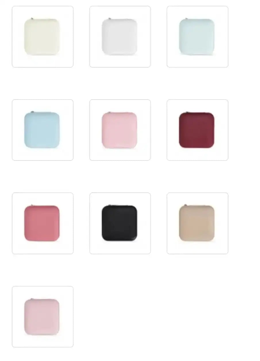 Porta Jóias Mini Maleta Estojo Compacto para Viagem - Organize Brincos, Colares e Anéis - Vivariso