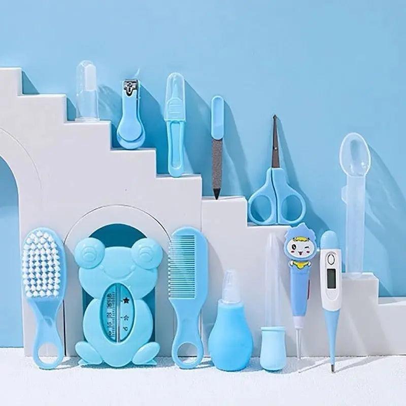 Kit de Cuidados com a Higiene Infantil - Cabelo, Unhas, Termômetro, Escova, Trensadora e Tesoura Zaya