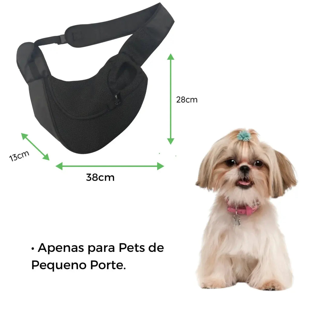 Bolsa de Transporte para Pet Pequena - Soft Backpack Negro, Até 8 kg para Viagens Zaya