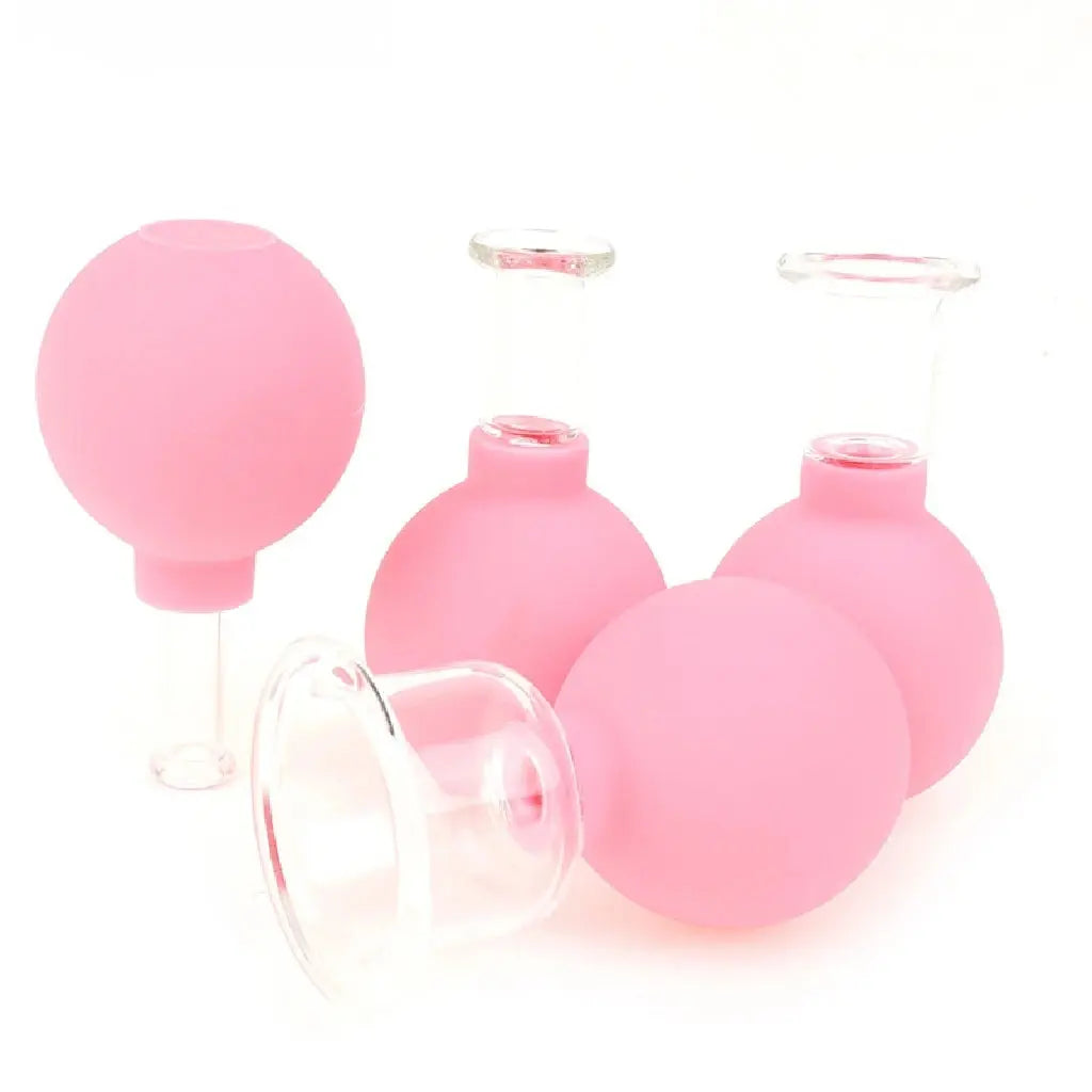 Kit de Ventosa de Vidro Anticelulite para Lifting Facial e Massagem - Vivariso