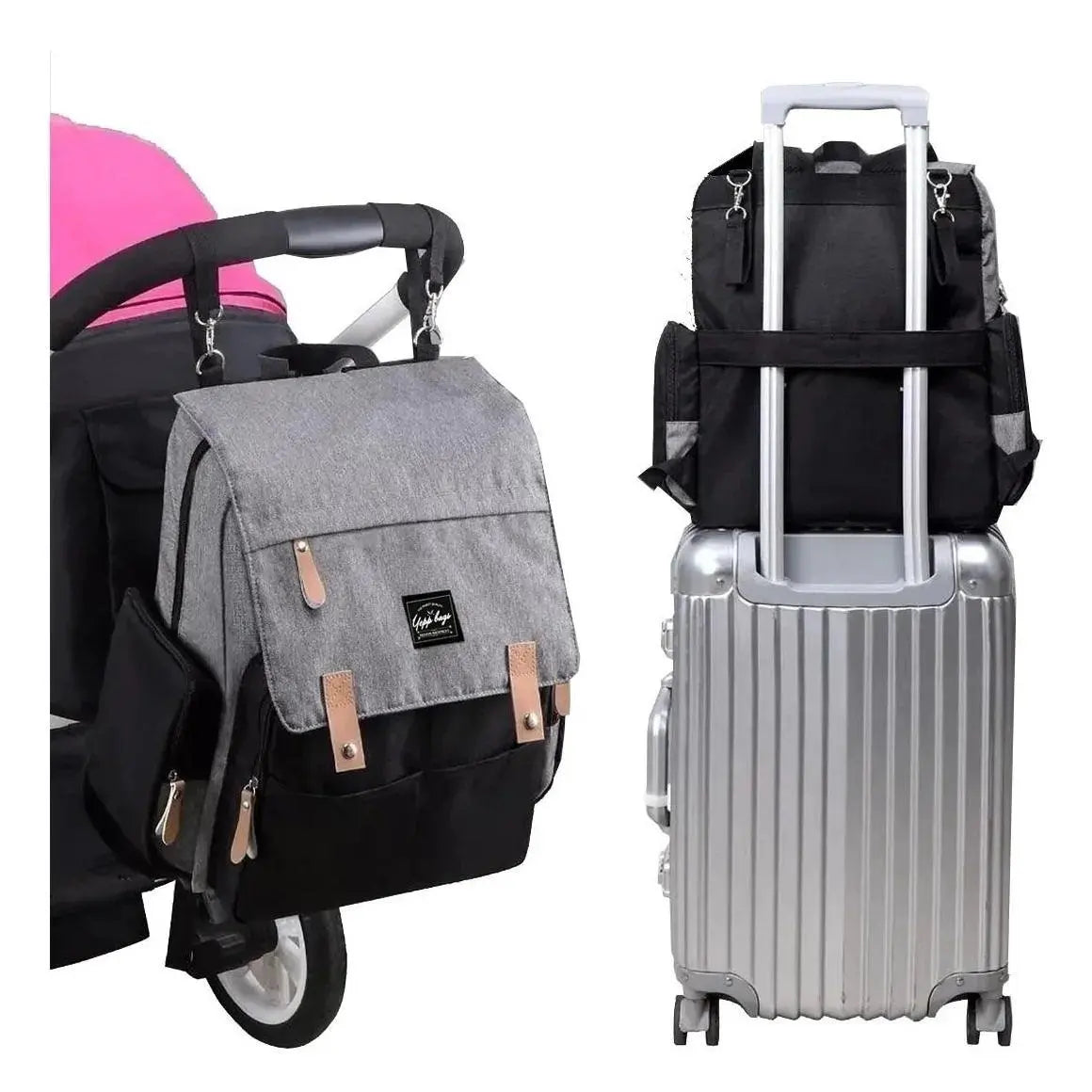 Bolsa de Fraldas Térmica Impermeável | Mochila Maternidade Multifuncional para Bebê e Mãe - Vivariso