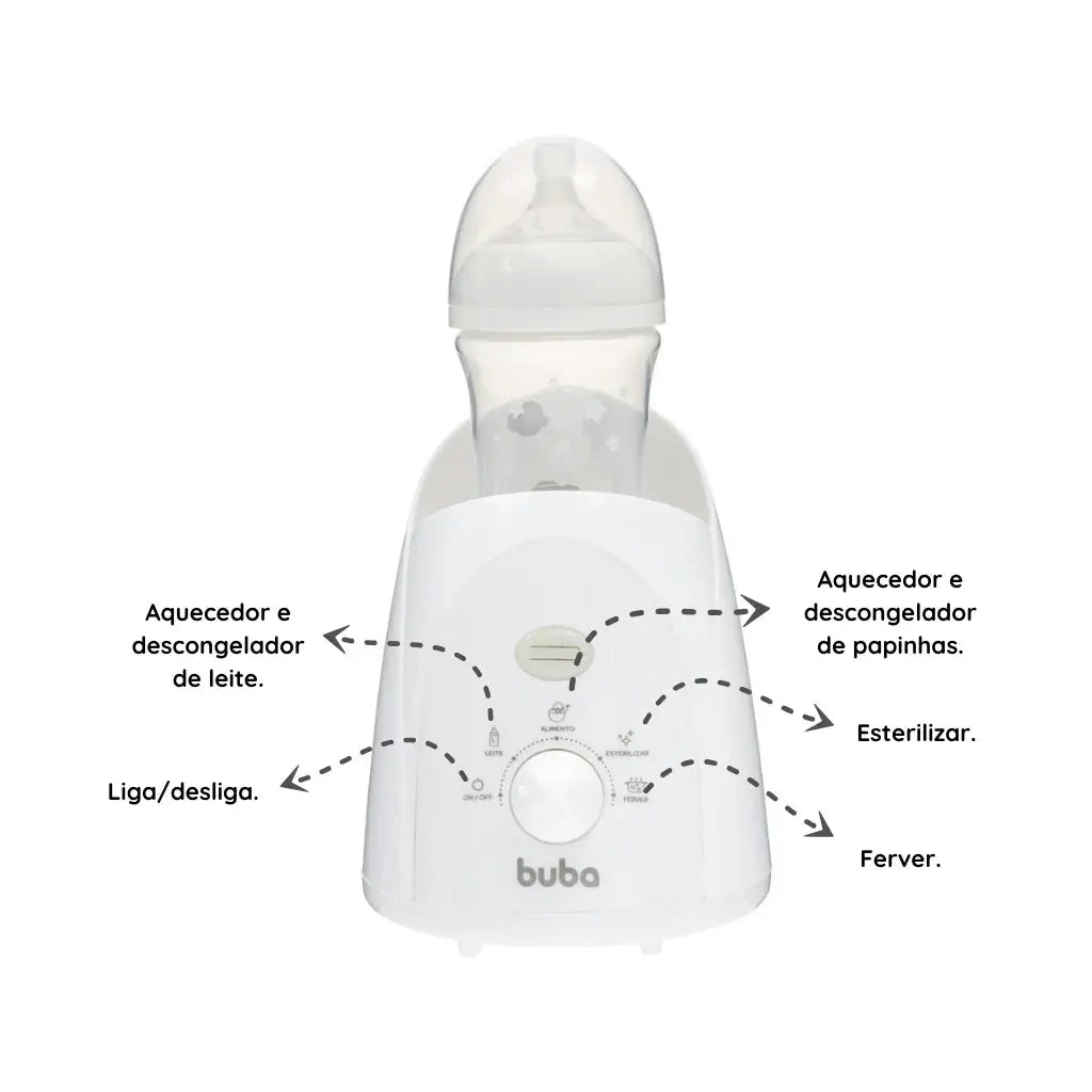3 em 1 Aquecedor de Água Buba 127V Branco Zaya