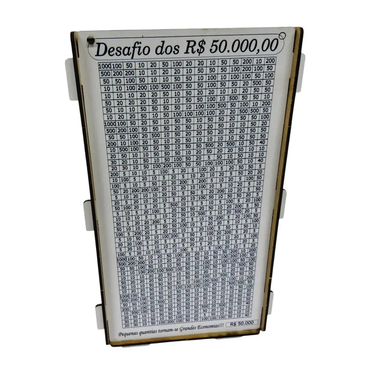 Vault de Economia - Caixa de Madeira para o Desafio Japonês KAKEBO - 50 Mil Zaya